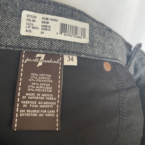 Brand-new 7 for mankind pants size 34 - Picture 6 of 6